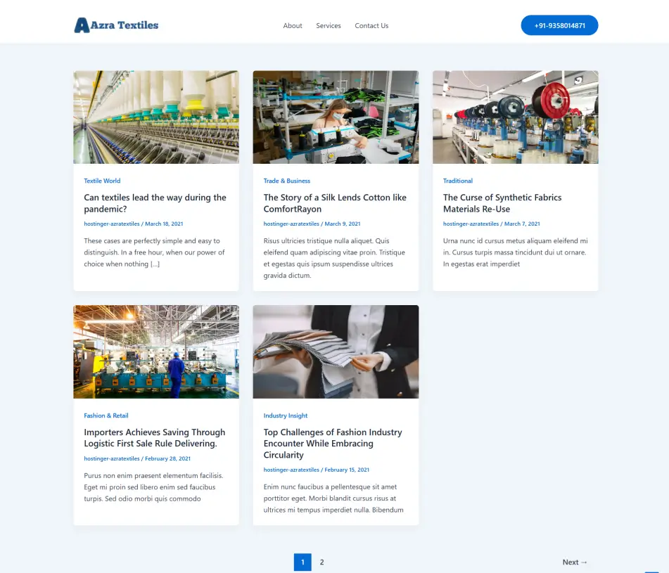 Insurance Services Website